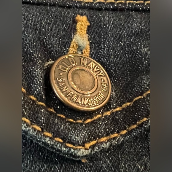 Old Navy Jean Jacket Size L Button Sides Western - Picture 9 of 13
